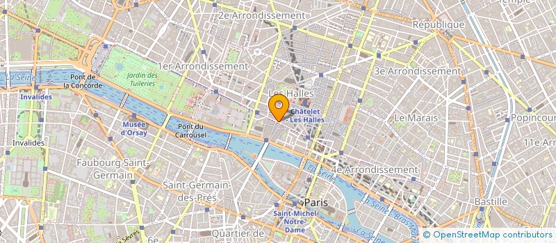 localisation de l'entreprise LES FOUS DE LA SATIRE  PARIS