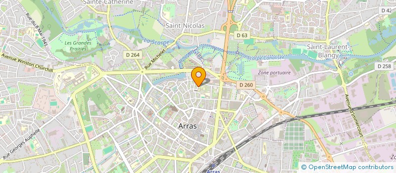 localisation de l'entreprise LES FOUS DE THEATRE à ARRAS