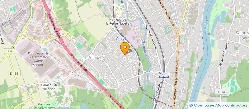 localisation de l'entreprise LES FOUS DE VILLABE  VILLABE