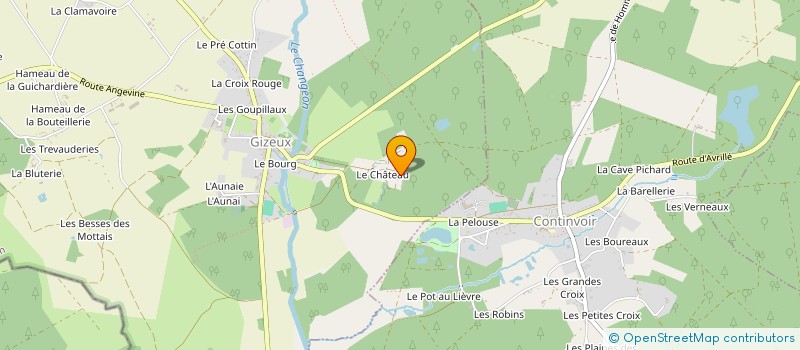 localisation de l'entreprise LES FOUS DU CHATEAU DE GIZEUX  GIZEUX