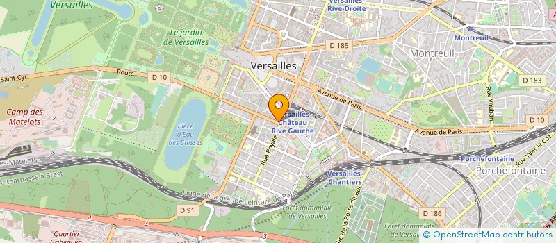 localisation de l'entreprise LES FOUS DU ROY à VERSAILLES