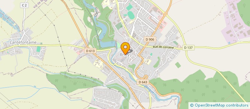 localisation de l'entreprise LES FOUS DU VOLANT  VAL DE BRIEY