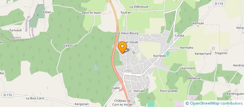 localisation de l'entreprise LES FOUS DU VOLANT - BADMINTON CLUB COLPO à COLPO