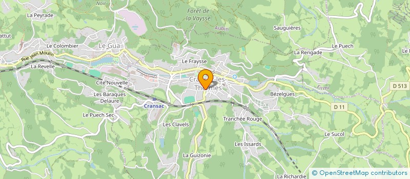 localisation de l'entreprise LES FOUS DU VOLANT CRANSACOIS  CRANSAC