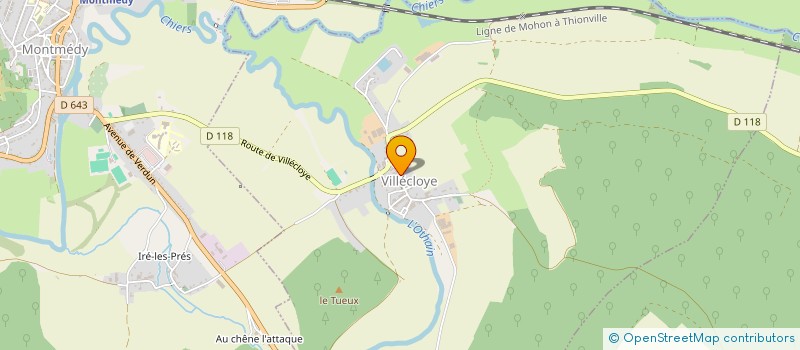 localisation de l'entreprise LES FOUS DU VOLANT DE MONTMEDY à VERNEUIL-PETIT