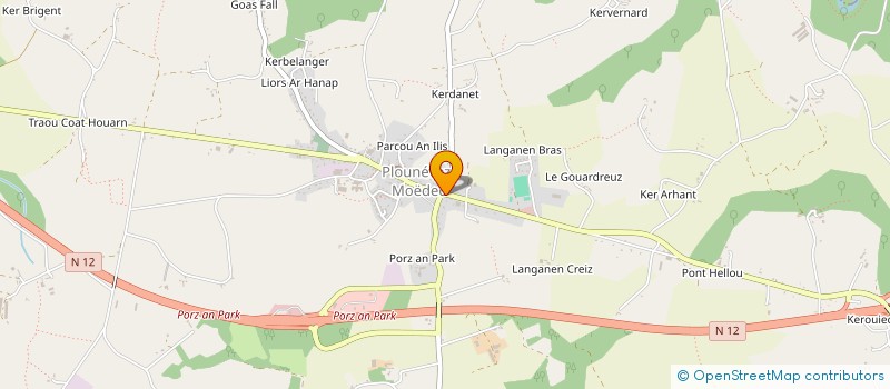 localisation de l'entreprise LES FOUS DU VOLANT DE PLOUNEVEZ MOEDEC  PLOUNEVEZ-MOEDEC