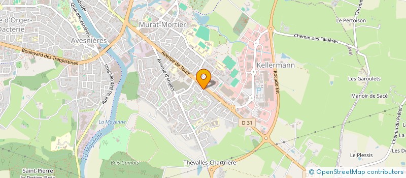 localisation de l'entreprise LES FOUS RIRES DE PUCINE à LAVAL