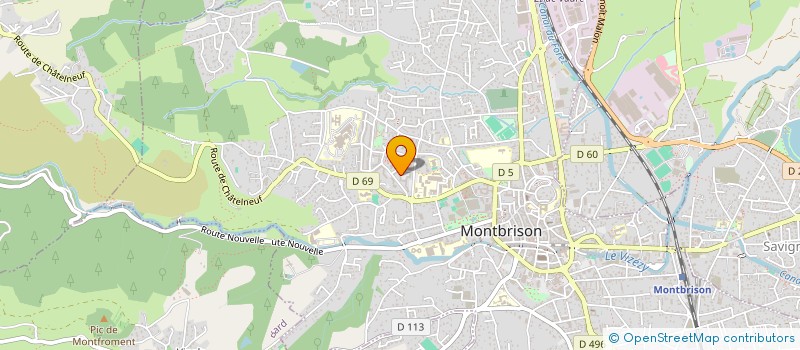 localisation de l'entreprise LES FOUSSAS  MONTBRISON