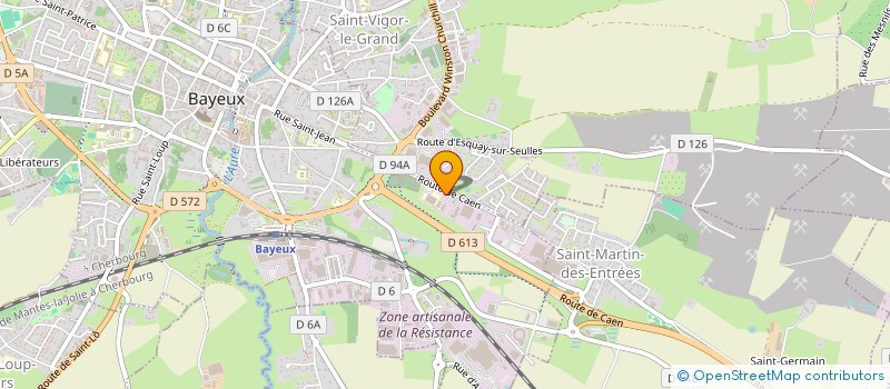 localisation de l'entreprise LES FOYERS DE CLUNY à BAYEUX