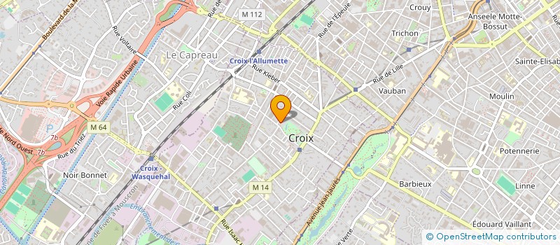 localisation de l'entreprise LES FOYERS DU VIEILLARD  CROIX