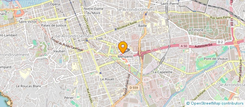 localisation de l'entreprise LES FOYERS MARSEILLAIS à MARSEILLE