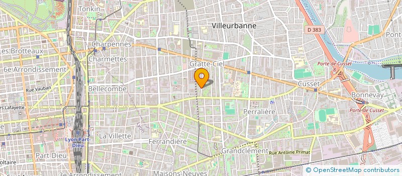 localisation de l'entreprise LES FRAICHES  VILLEURBANNE