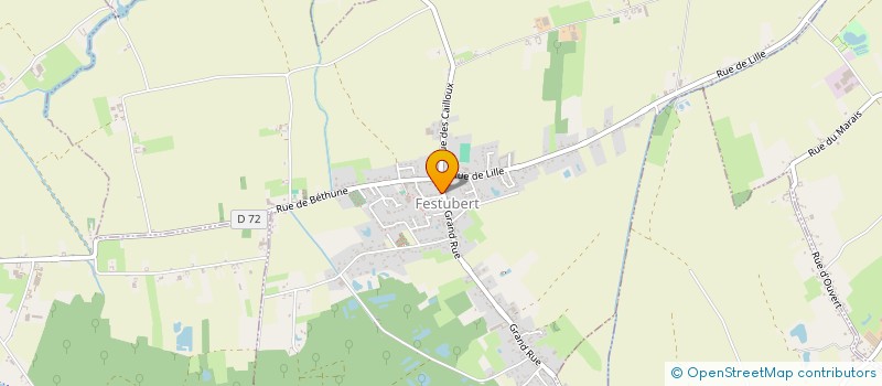 localisation de l'entreprise LES FRAISES DE FESTUBERT  FESTUBERT