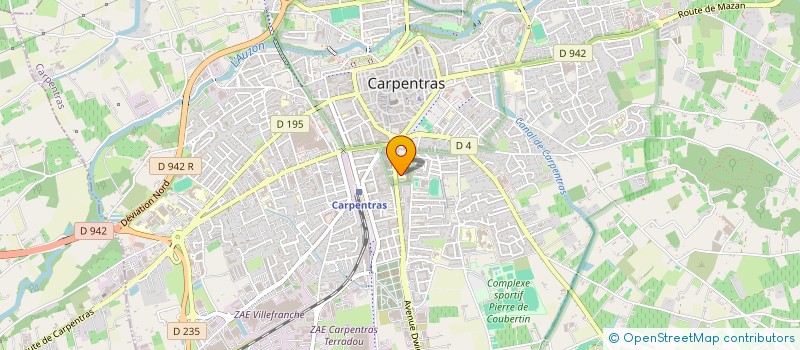 localisation de l'entreprise LES FRAISES DU DESERT-TEAM 226 à CARPENTRAS