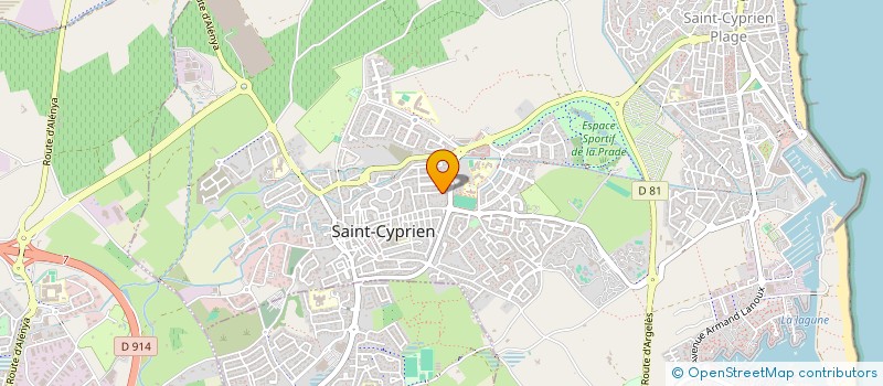 localisation de l'entreprise LES FRAISIERS à SAINT-CYPRIEN