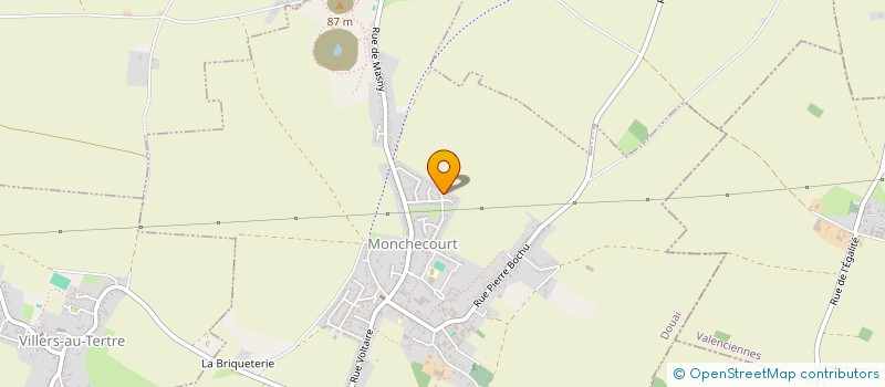 localisation de l'entreprise LES FRAISIERS à MONCHECOURT
