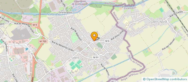 localisation de l'entreprise LES FRAMBOISES  LEERS