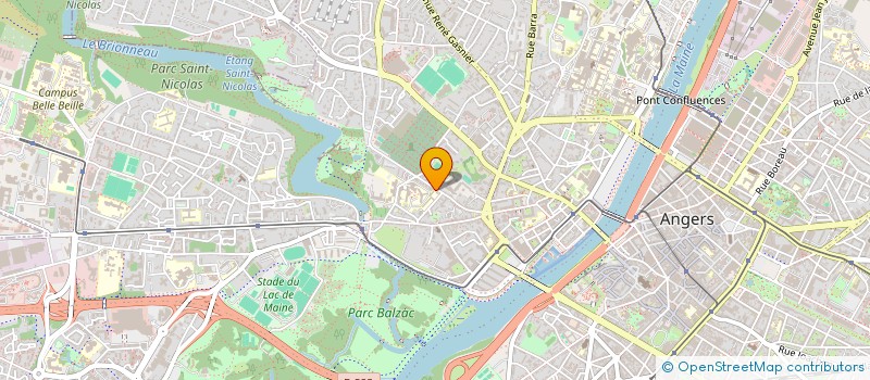 localisation de l'entreprise LES FRANCAS à ANGERS