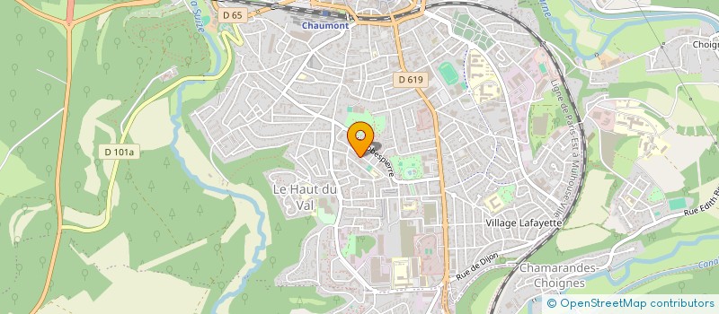 localisation de l'entreprise LES FRANCAS DE HAUTE MARNE à CHAUMONT