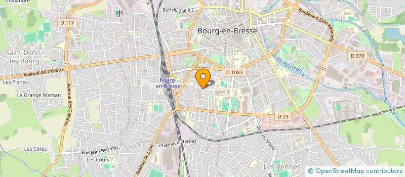 localisation de l'entreprise LES FRANCAS DE L AIN à BOURG-EN-BRESSE