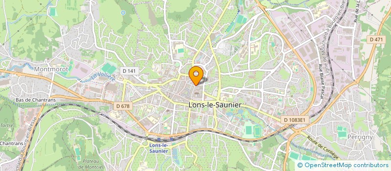 localisation de l'entreprise LES FRANCAS DU JURA à LONS LE SAUNIER