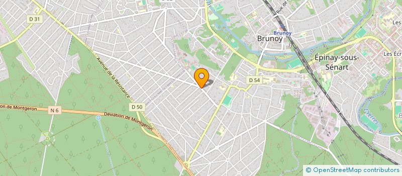 localisation de l'entreprise LES FRANCHES COUDEES  BRUNOY