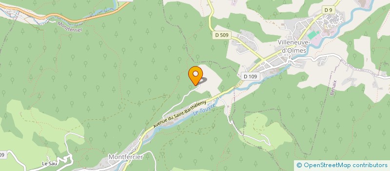 localisation de l'entreprise LES FRANCICOTS à MONTFERRIER