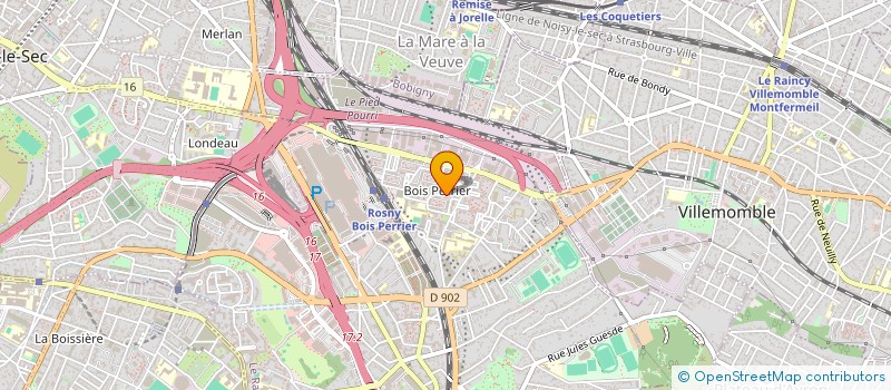 localisation de l'entreprise LES FRANCILIENS à ROSNY-SOUS-BOIS