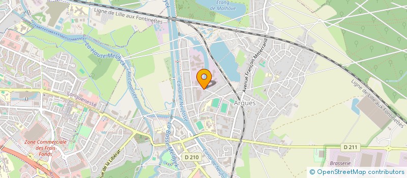 localisation de l'entreprise LES FRANCS ARCHERS D'AUDOMAR à ARQUES