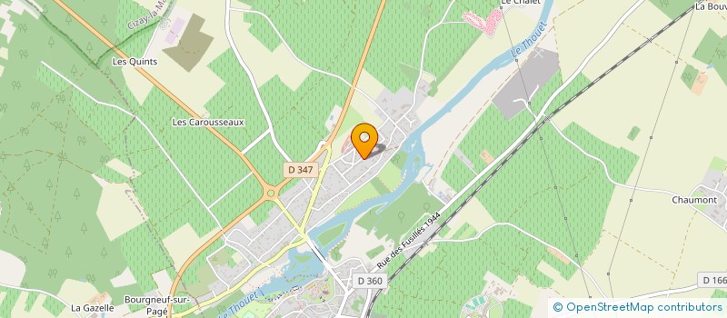 localisation de l'entreprise LES FRANGEOS  MONTREUIL-BELLAY