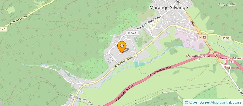 localisation de l'entreprise LES FRANGINES 2117  MARANGE-SILVANGE