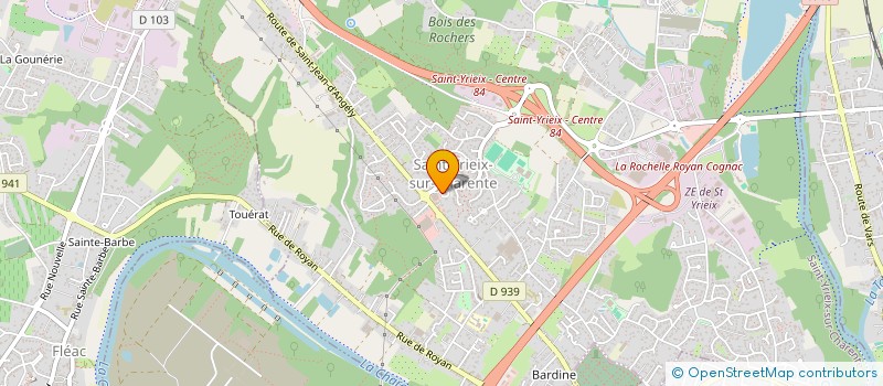 localisation de l'entreprise LES FRANGINES  SAINT-YRIEIX-SUR-CHARENTE