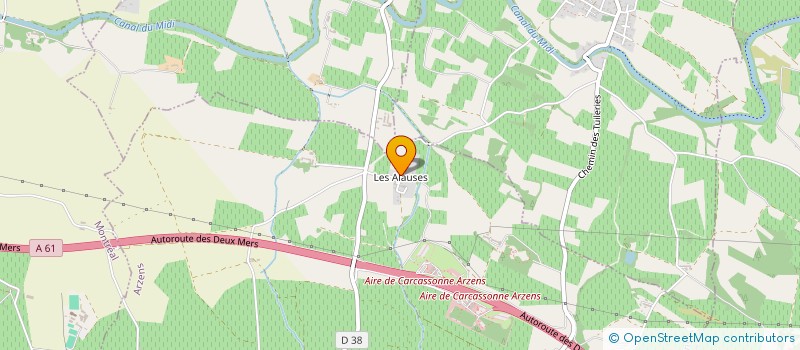 localisation de l'entreprise LES FRANGINES  CARCASSONNE