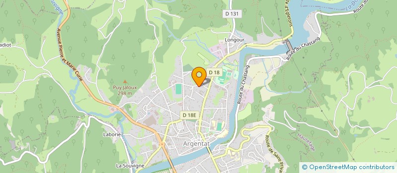 localisation de l'entreprise LES FRANGINES  ARGENTAT-SUR-DORDOGNE