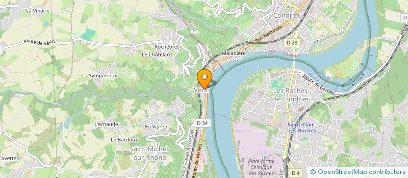 localisation de l'entreprise LES FRANGINES  VERIN