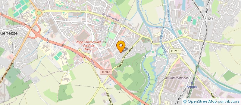 localisation de l'entreprise LES FRANGINS  ARQUES