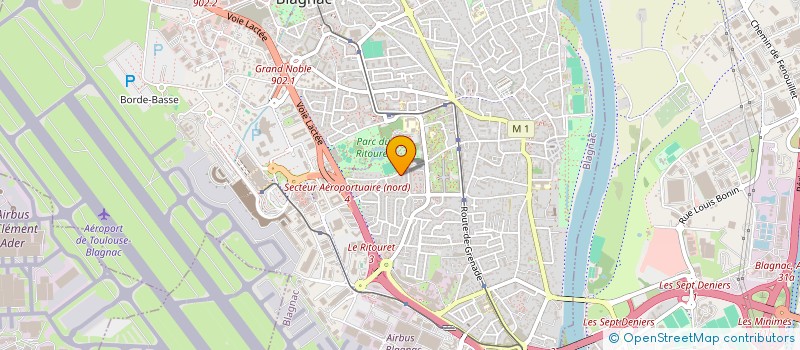 localisation de l'entreprise LES FRANGINS  BLAGNAC