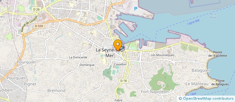 localisation de l'entreprise LES FRANGINS à LA SEYNE-SUR-MER