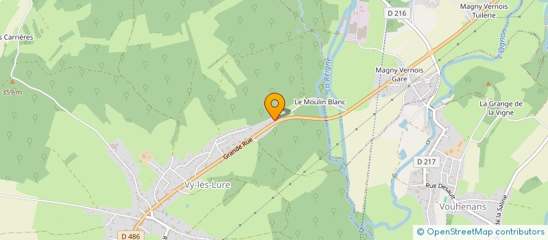 localisation de l'entreprise LES FRANGINS  VY-LES-LURE