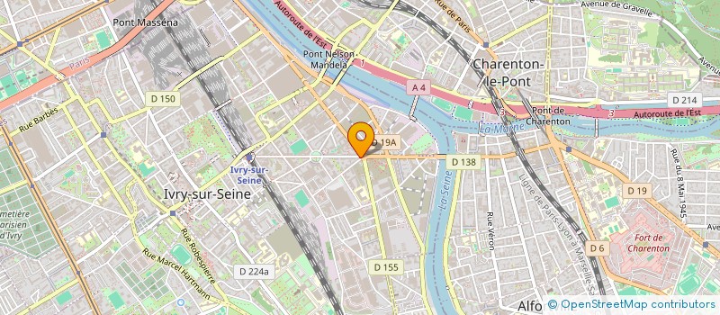 localisation de l'entreprise LES FRANGINS  IVRY SUR SEINE