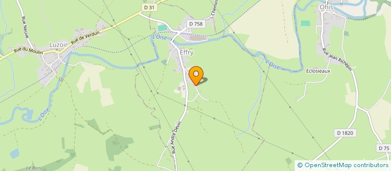 localisation de l'entreprise LES FRANGINS  EFFRY