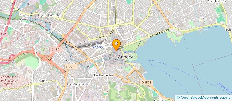 localisation de l'entreprise LES FRANGINS D'AILLEURS 2 à ANNECY