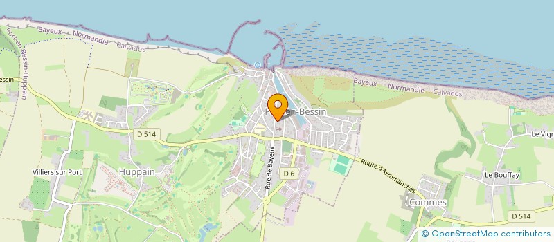 localisation de l'entreprise LES FRANGINS DU BESSIN à PORT-EN-BESSIN-HUPPAIN