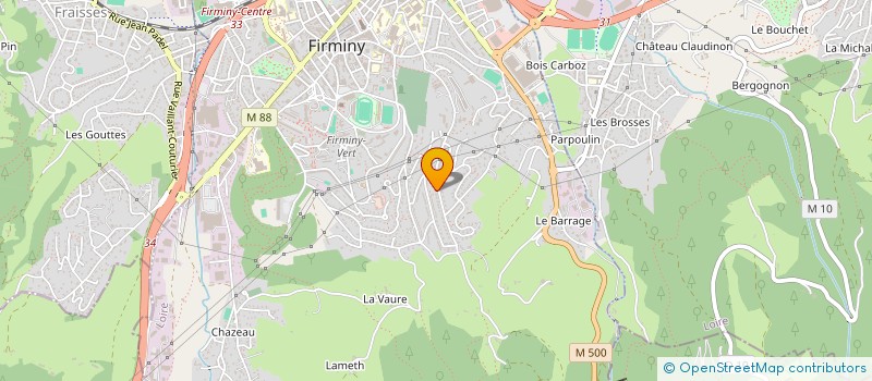 localisation de l'entreprise LES FRANGINS DU DEBOUCHAGE à FIRMINY