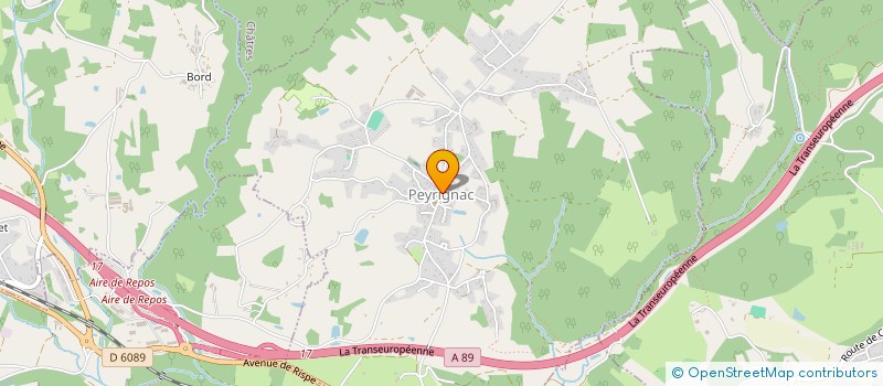 localisation de l'entreprise LES FRAP'PEY DU TRAIL  PEYRIGNAC