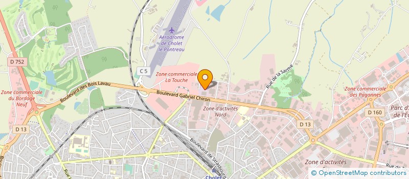 localisation de l'entreprise LES FRAPPADINGS  CHOLET