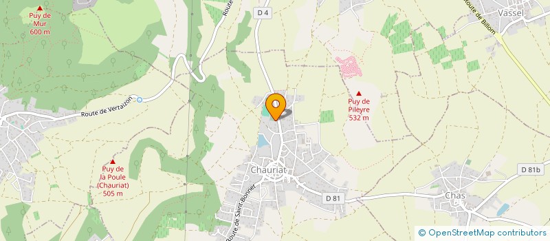 localisation de l'entreprise LES FRAPPES  CHAURIAT