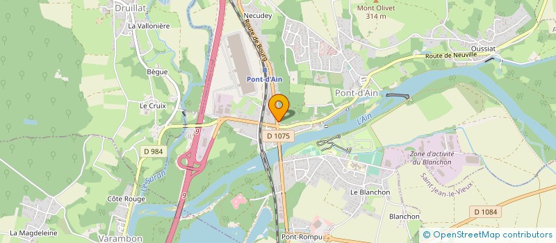localisation de l'entreprise LES FRATES à PONT-D'AIN