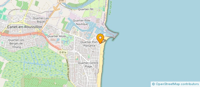 localisation de l'entreprise LES FRAYETTES  CANET-EN-ROUSSILLON