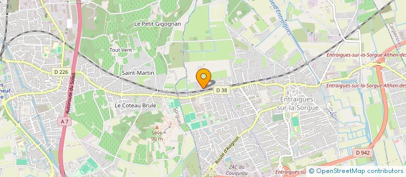 localisation de l'entreprise LES FRAYSSES  BEDARRIDES